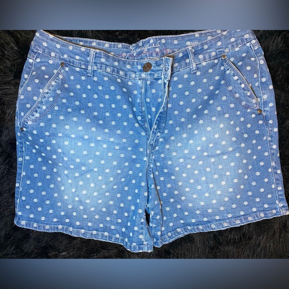 Vintage Gloria‎ Vanderbilt Polka Dot Shorts, 14 - Picture 1 of 2